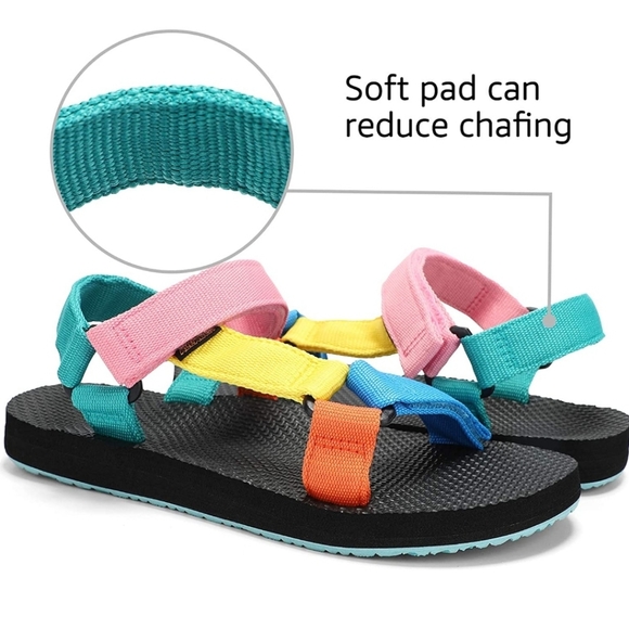 Multi Color Athletic Sandals - Picture 2 of 4